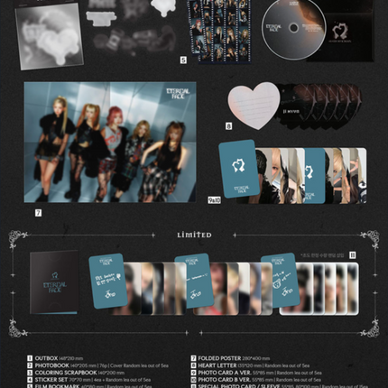 HEART OF WOMAN - ETERNAL FADE 1st Mini Album (White / Black  / Set Ver)