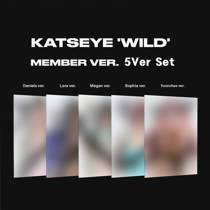 KATSEYE - WILD 3rd EP Album 2Ver Photobook + 5Ver Member All Set