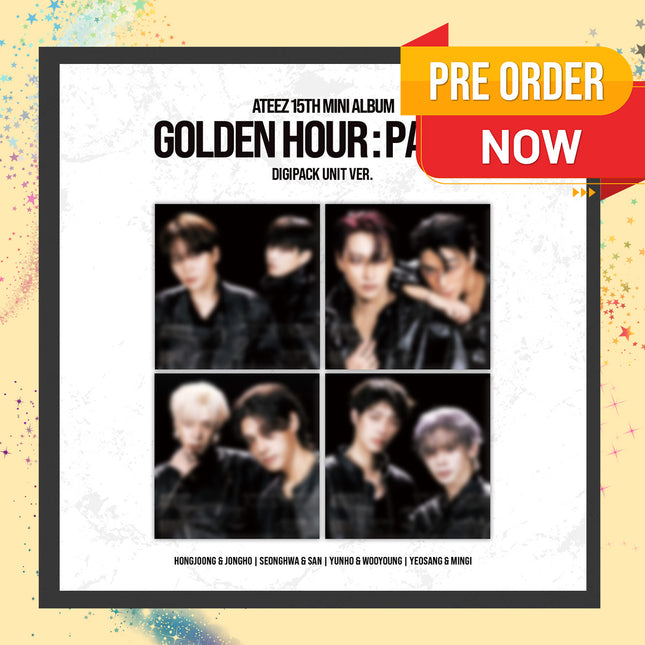 [POB] ATEEZ - GOLDEN HOUR : Part.6 15th Mini Album DIGIPACK UNIT Ver. (Member Selection)