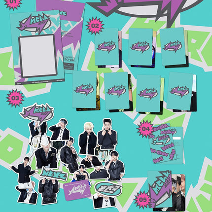 NEXZ - Mmchk 2nd Single Album Sticker Ver (Umm…ver / Chk! ver)