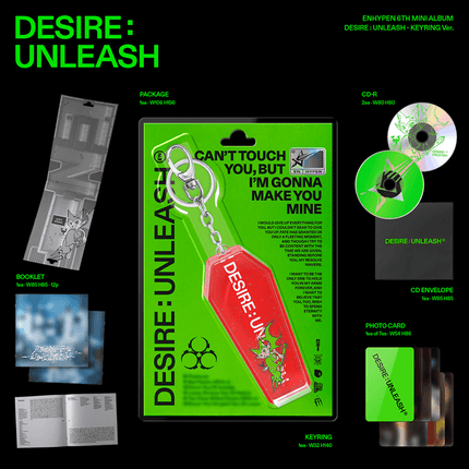 ENHYPEN - 6th Mini Album : DESIRE : UNLEASH (KEYRING Ver)