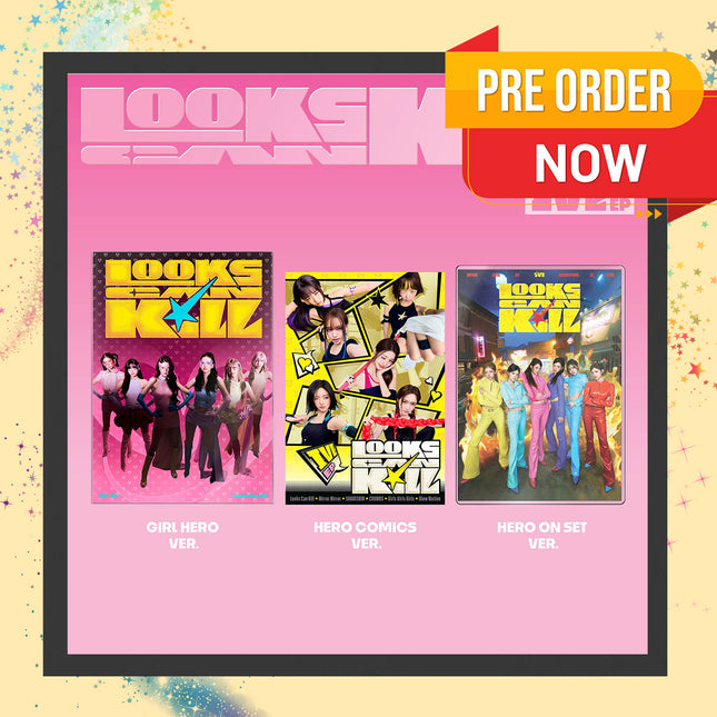 [POB] IVE - Looks Can Kill EP Album Photobook Ver (GIRL HERO/ HERO COMICS/ HERO ON SET / Set Ver)