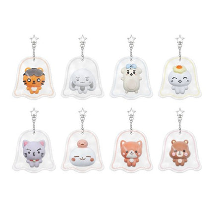 ATEEZ - ATINY’S VOYAGE : TINY MYSTERY GHOST SQUISHY KEYRING + Photocard Set.