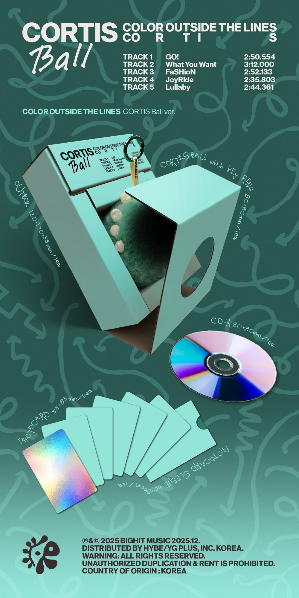 CORTIS - The 1st EP [COLOR OUTSIDE THE LINES][CORTIS Ball ver