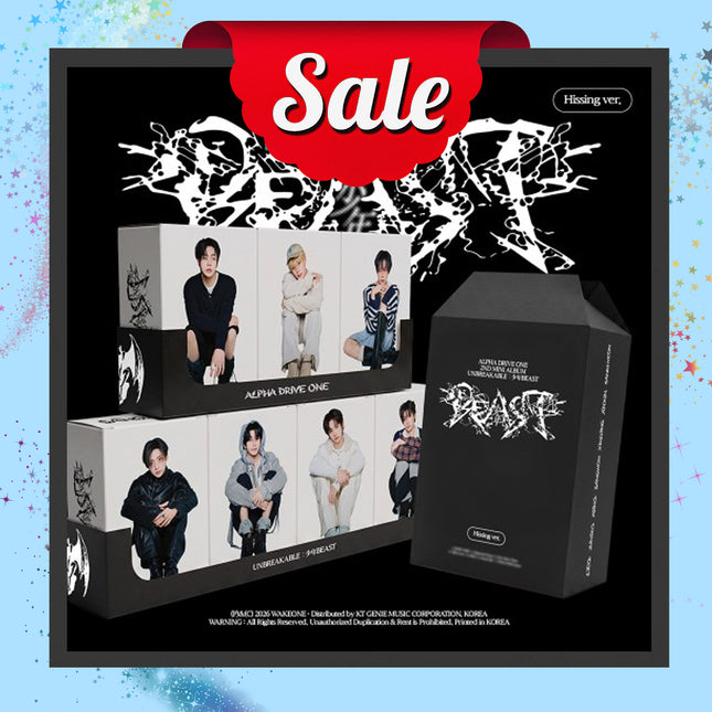 [SALE] ALPHA DRIVE ONE - UNBREAKABLE : 少年BEAST 2nd Mini album Hissing Ver.