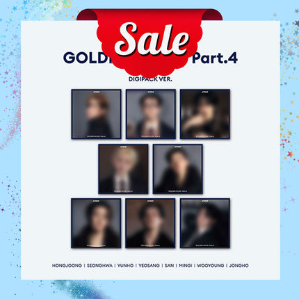 ATEEZ - 13th Mini Album : GOLDEN HOUR : Part.4 (DIGIPACK Ver)