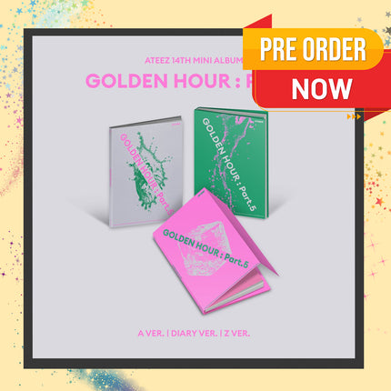 [POB] ATEEZ - GOLDEN HOUR : Part.5 14th Mini Album Photobook Ver.