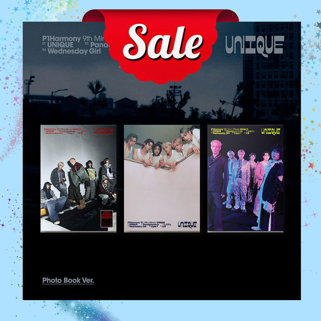 [SALE] P1Harmony - UNIQUE 9th Mini Album Photobook Ver Official K-POP Album