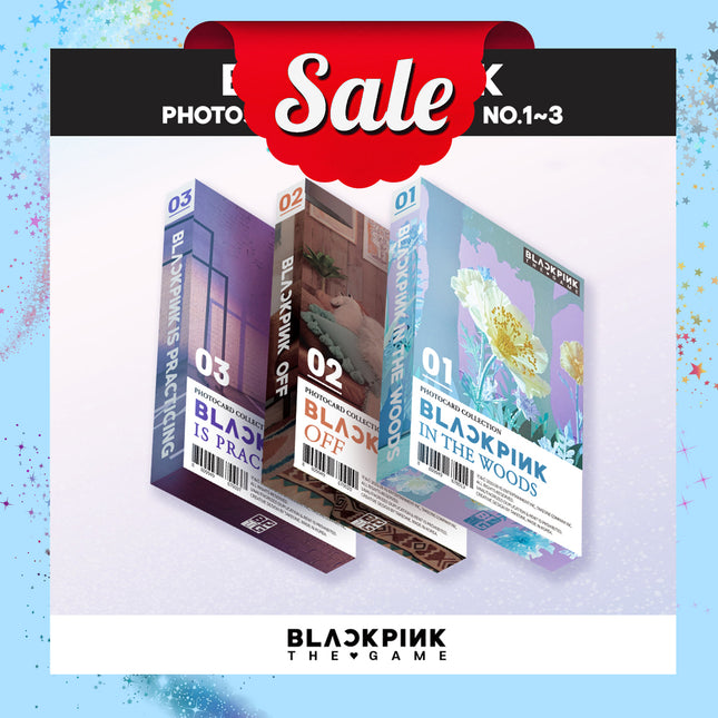 BLACKPINK - Official MD THE GAME PHOTOCARD COLLECTION No.1~3