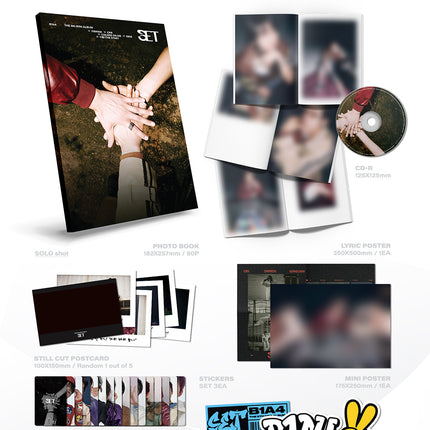 B1A4 - SET 9th Mini Ablum (One 하나 Ver / Two 둘 Ver / Three 셋 Ver)