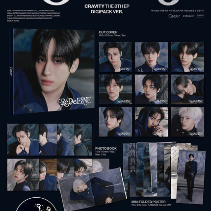 CRAVITY - ReDeFINE 8th Mini Album DIGIPACK Ver (Limited Edition)