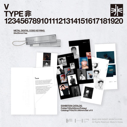 BTS V - [V TYPE 非 : ON-SITE IN SEOUL] Official MD ART BROCHURE & DIGITAL CODE SET