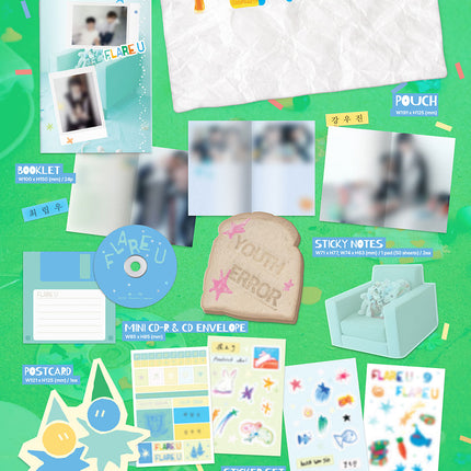 FLARE U - YOUTH ERROR 1st Mini Album Stationery Kit Ver