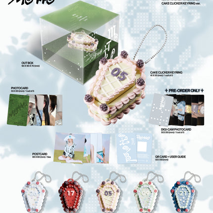 ITZY - Motto 12th Mini Album CAKE CLICKER KEYRING Ver (Selection)