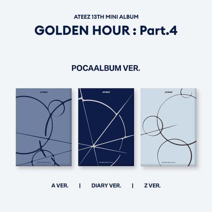 [POB] ATEEZ - 13th Mini Album : GOLDEN HOUR : Part.4 (POCAALBUM Ver)