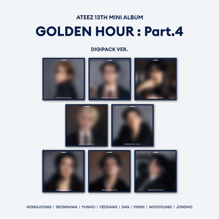 ATEEZ - 13th Mini Album : GOLDEN HOUR : Part.4 (DIGIPACK Ver)