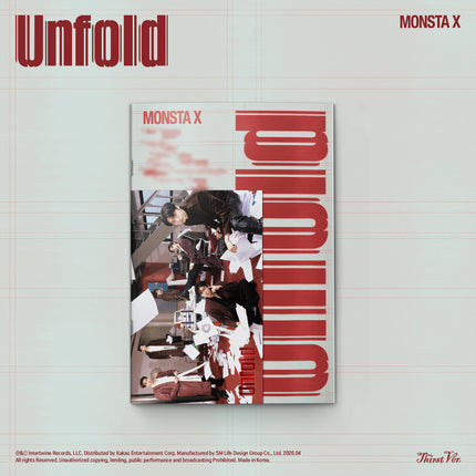 MONSTA X - 1st US Full Album : Unfold (Photobook Ver)