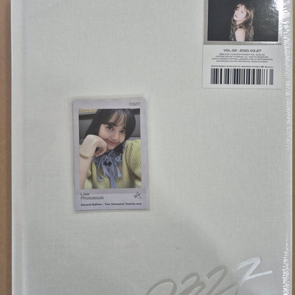 BLACKPINK LISA - PHOTOBOOK [0327] VOL.2 Second Edition + Polaroid Photocard