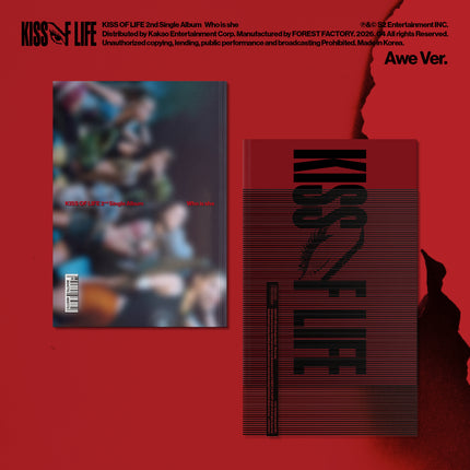 KISS OF LIFE Who is she 2nd Single Album Awe Ver. (Photobook Ver.) K-Pop CD