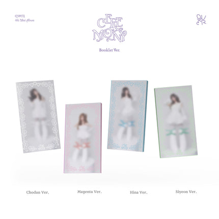 [SET] QWER - CEREMONY 4th Mini Ablum 2 Photobook + 4 Booklet Ver