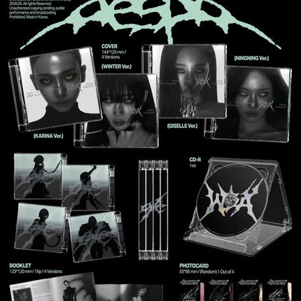 aespa LEMONADE 2nd Full Ablum Member Selection ( ACID/MUTANT/CAN ) Ver Set