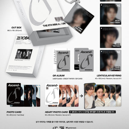 ZEROBASEONE - Ascend- 6th Mini Album LENTICULAR KEYRING Ver (Member Selection)