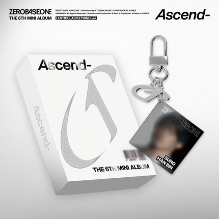 ZEROBASEONE - Ascend- 6th Mini Album LENTICULAR KEYRING Ver (Member Selection)