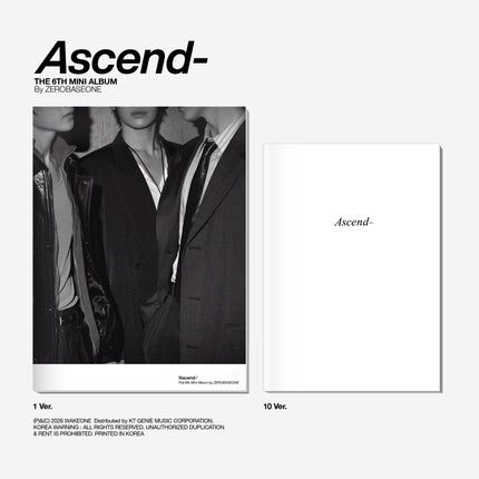 ZEROBASEONE - Ascend- 6th Mini Album Photobook Ver (1 Ver / 10 Ver)