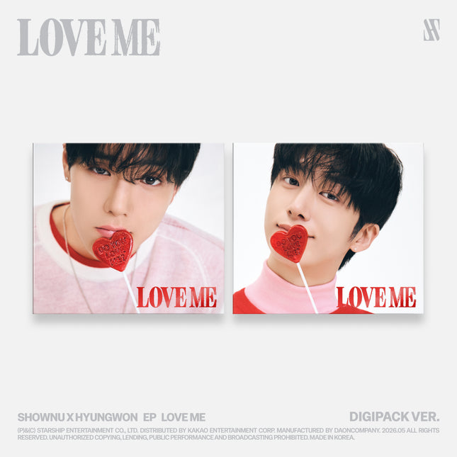 MONSTA X SHOWNU X HYUNGWON - LOVE ME EP Album Digipack Ver Limited Edition