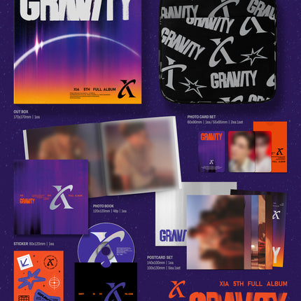 XIA - GRAVITY 5th Full Album Solar Ver (Limited Edition)