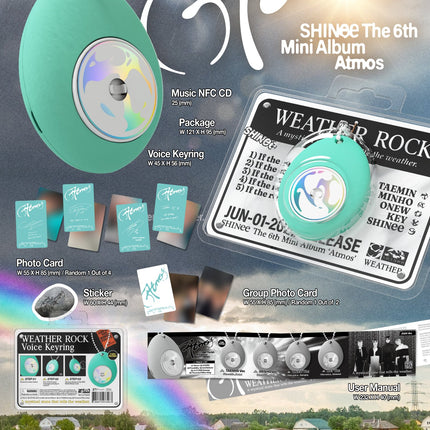 SHINee - Atmos 4th Mini Album Weather Rock Ver. Smart Album