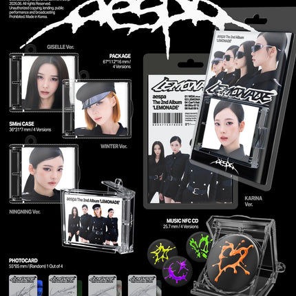 aespa - LEMONADE 2nd Full Ablum SMini Ver (Smart Album)