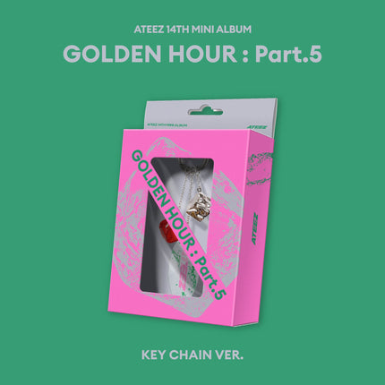 ATEEZ - GOLDEN HOUR : Part.5 14th Mini Album KEY CHAIN Ver. (Limited Edition)