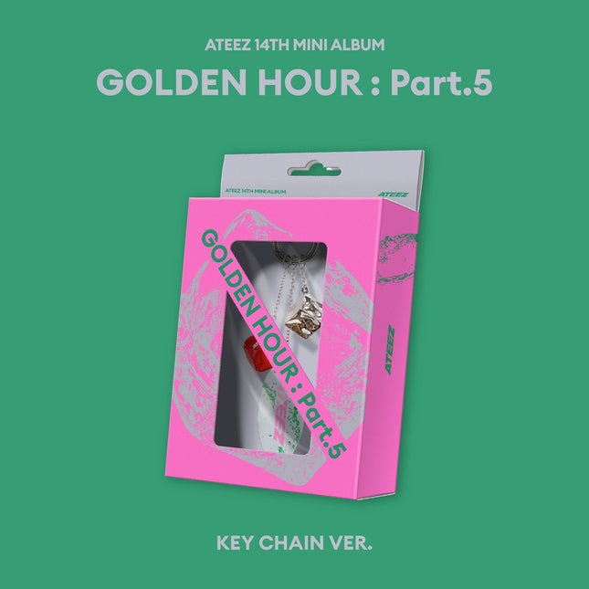 ATEEZ - GOLDEN HOUR : Part.5 14th Mini Album KEY CHAIN Ver. (Limited Edition)