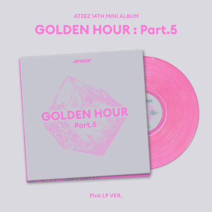 ATEEZ - GOLDEN HOUR : Part.5 14th Mini Album Pink LP Ver. (Limited Edition)