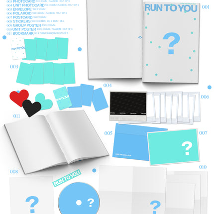 AHOF - RUN TO YOU 3rd Mini Album PHOTOBOOK Ver. ( HEART / RUSH / Set Ver)