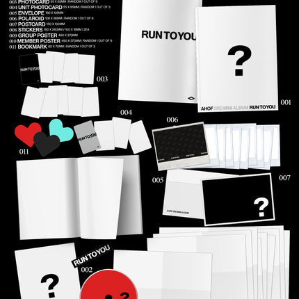 AHOF - RUN TO YOU 3rd Mini Album PHOTOBOOK Ver. ( HEART / RUSH / Set Ver)