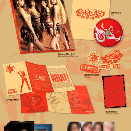 [SET] KISS OF LIFE - SWEAT 3rd Single Album 2 Ver Digipack + POCAALBUM Set