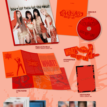 [SET] KISS OF LIFE - SWEAT 3rd Single Album 2 Ver Digipack + POCAALBUM Set