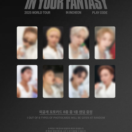 [POB] ATEEZ - 2025 WORLD TOUR [IN YOUR FANTASY] INCHEON PLAYCODE + POB Photocard Set
