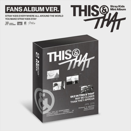 [SALE] Stray Kids - THIS & THAT 10th Mini Album FANS ALBUM Ver.