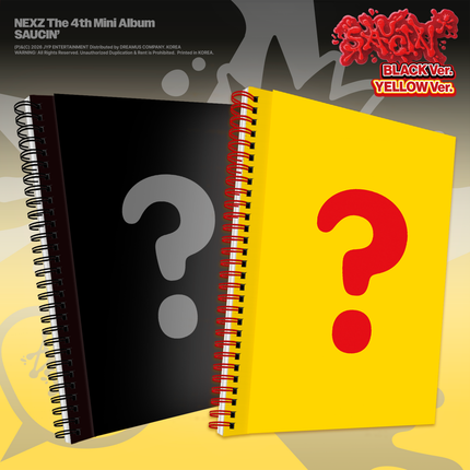 NEXZ - SAUCIN 4th Mini Album Photobook Ver. (BLACK  / YELLOW / Set Ver)