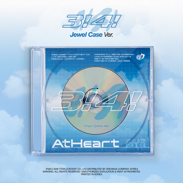 AtHeart - 3!4! Single Album Jewel Case Ver.