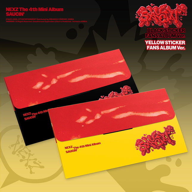 NEXZ - SAUCIN 4th Mini Album Sticker FANS ALBUM Ver.