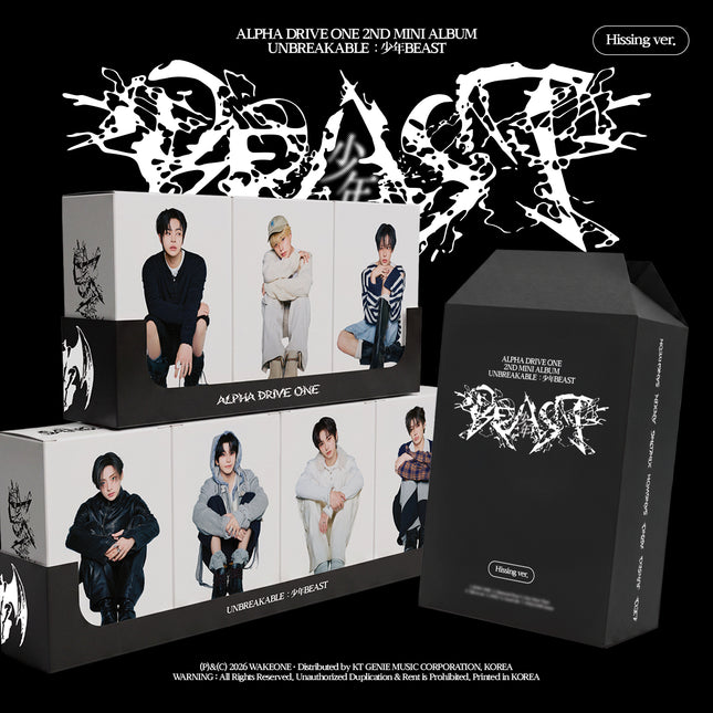 ALPHA DRIVE ONE - UNBREAKABLE : 少年BEAST 2nd Mini album Hissing Ver. (Member Selection))