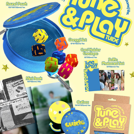 [SET] TUIDE - TUNE & PLAY 1st EP Album ALL SET. 2 Photobook Ver + 2 WEVERSE ALBUMS + WE TUIDE + MERCH Ver.