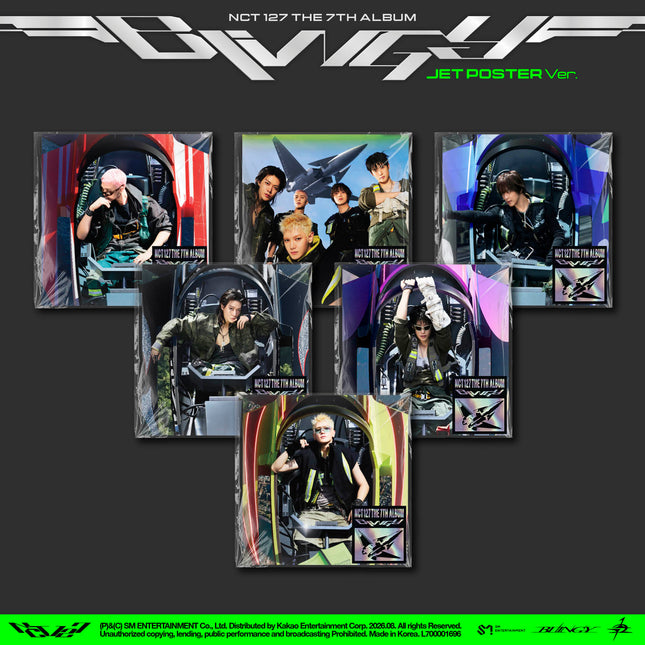 NCT 127 - BLINGY 7th Full Album JET Poster Ver. (Member Selectio)