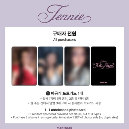 [POB] BLACKPINK JENNIE - Fallen Angel EP Album (POB SHOP Selection)