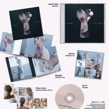 [SET] SHINee TAEMIN - PHASE I : Soft Violence 2 Photobook + 2 JEWEL ALL Set.