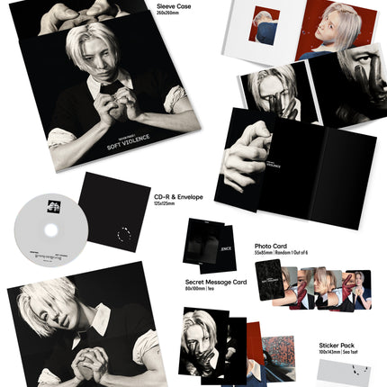 [SET] SHINee TAEMIN - PHASE I : Soft Violence 2 Photobook + 2 JEWEL ALL Set.